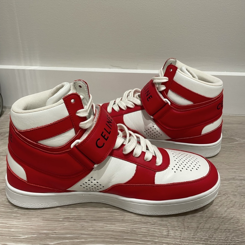 Celine CT-03 Leather High-Top Sneakers
